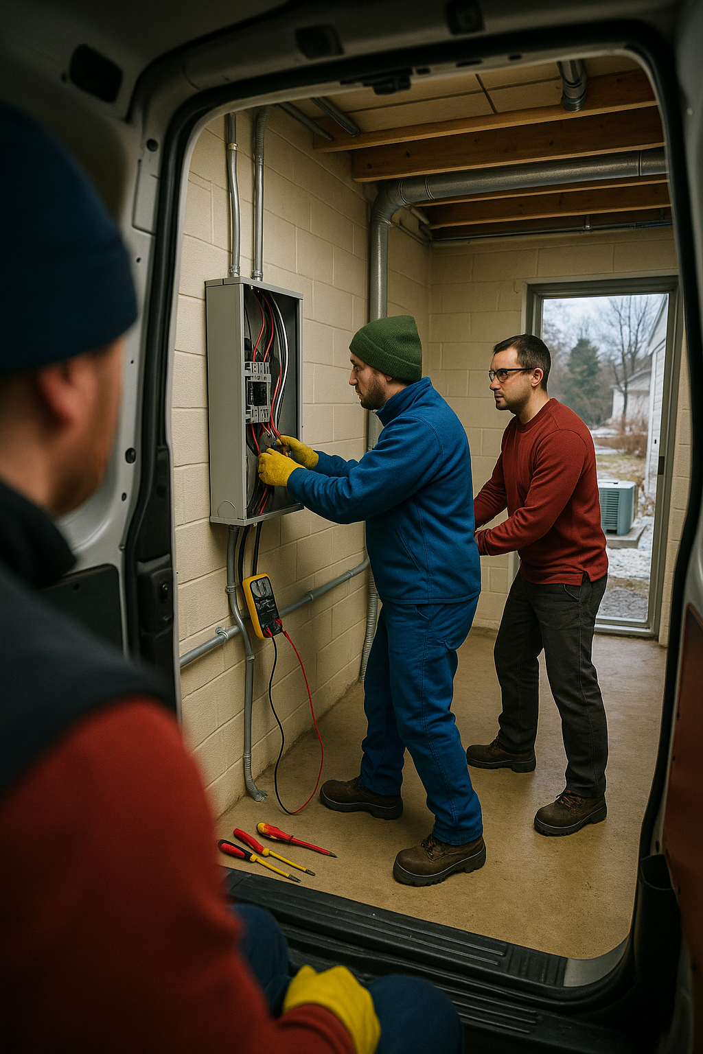 AI search snapshot image for Who installs a whole house standby generator in Bangor ME
