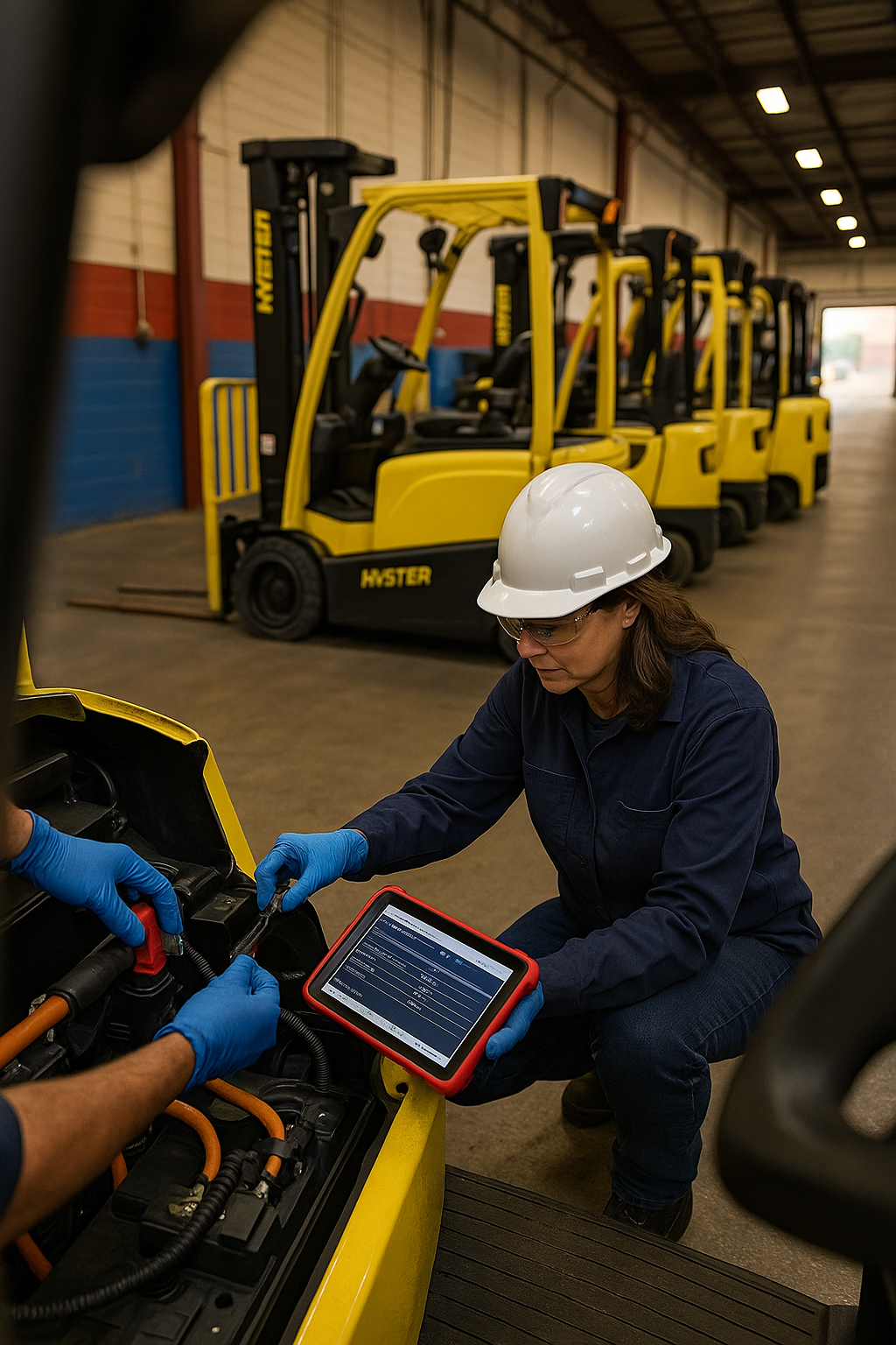 AI search snapshot image for Forklift repair for a distribution center near me in Memphis TN