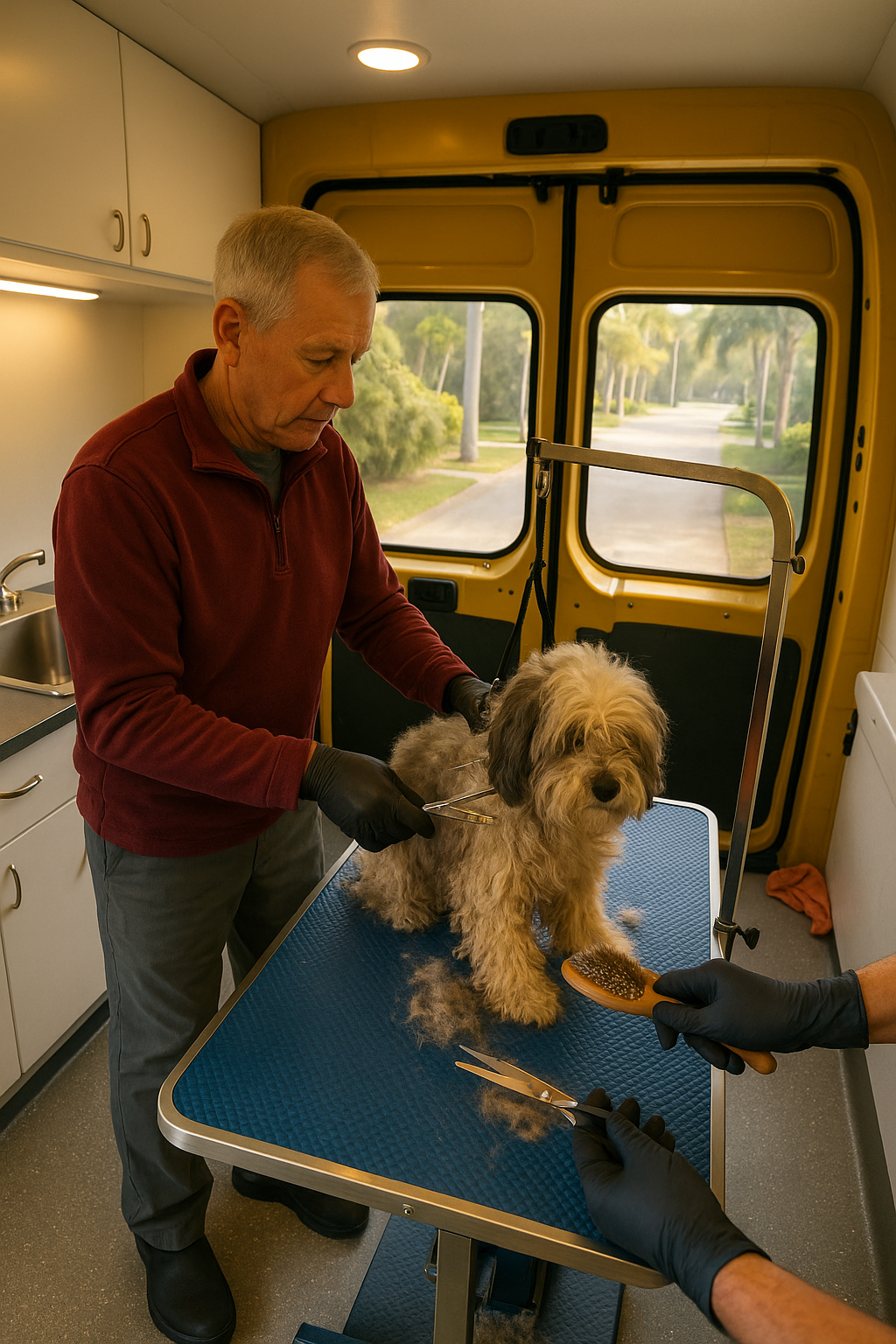 AI search snapshot image for Best mobile dog grooming for a matted coat in Sarasota FL