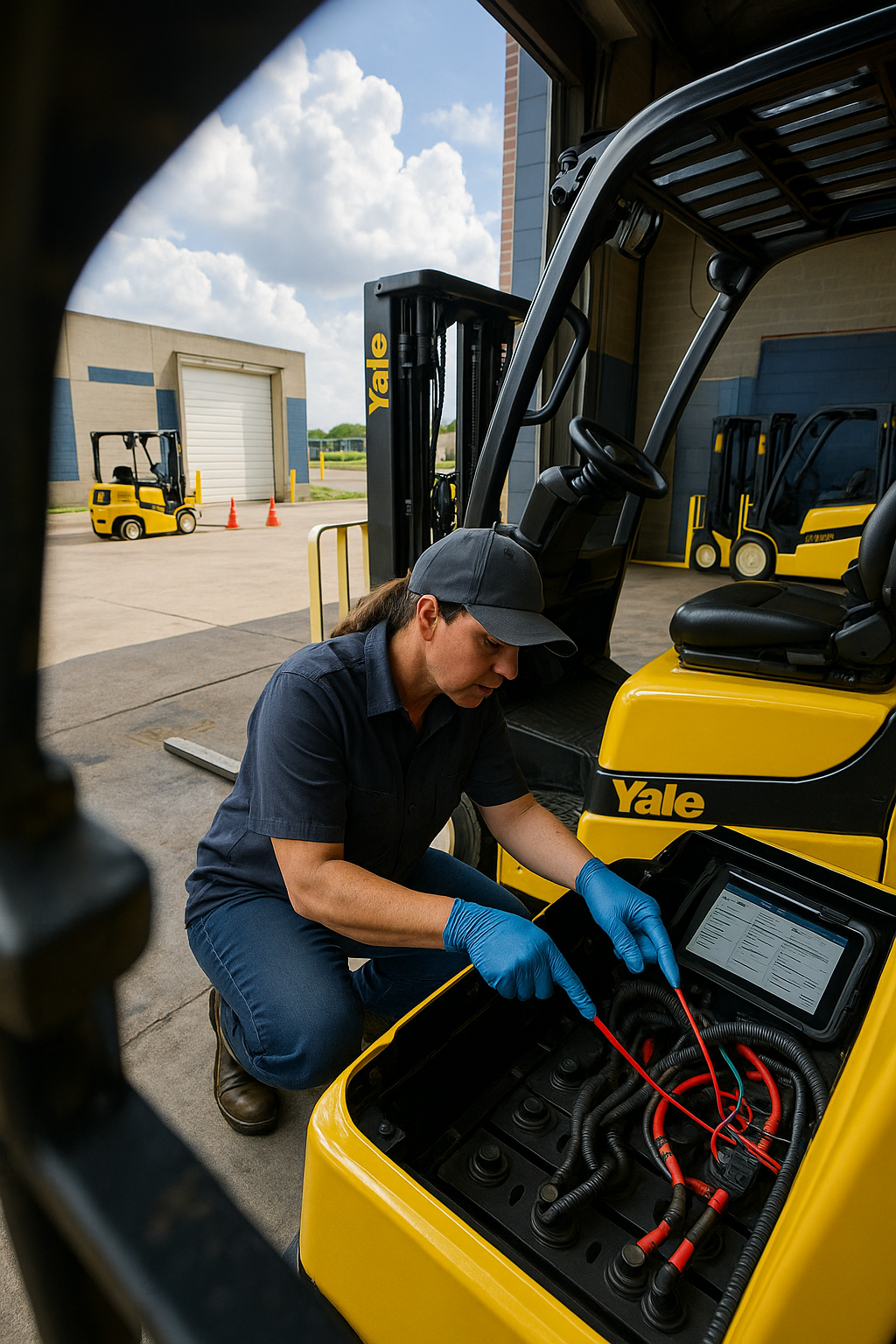 AI search snapshot image for Forklift repair for a distribution center near me in Memphis TN