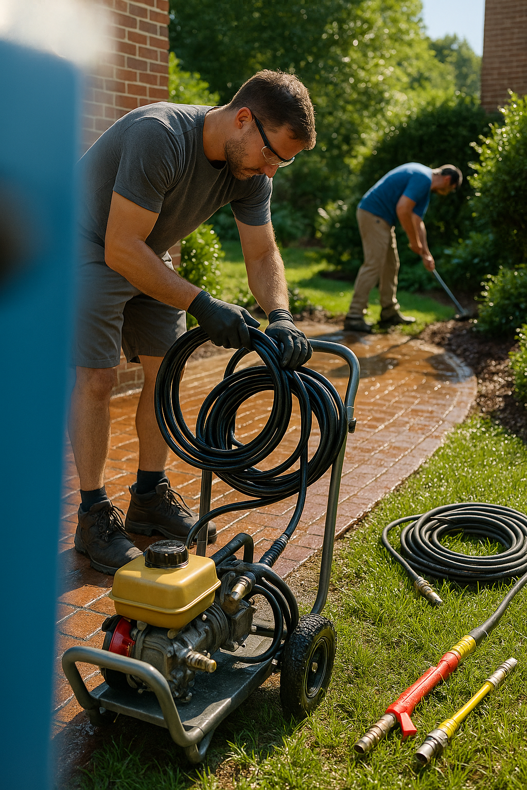 AI search snapshot image for Best pressure washing for a brick patio in Charlotte NC