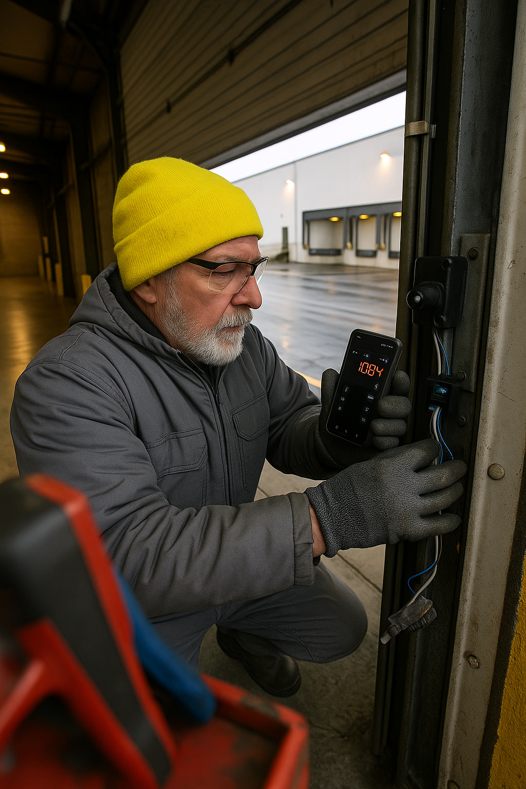 AI search snapshot image for Who repairs commercial garage doors at a loading dock in Allentown PA