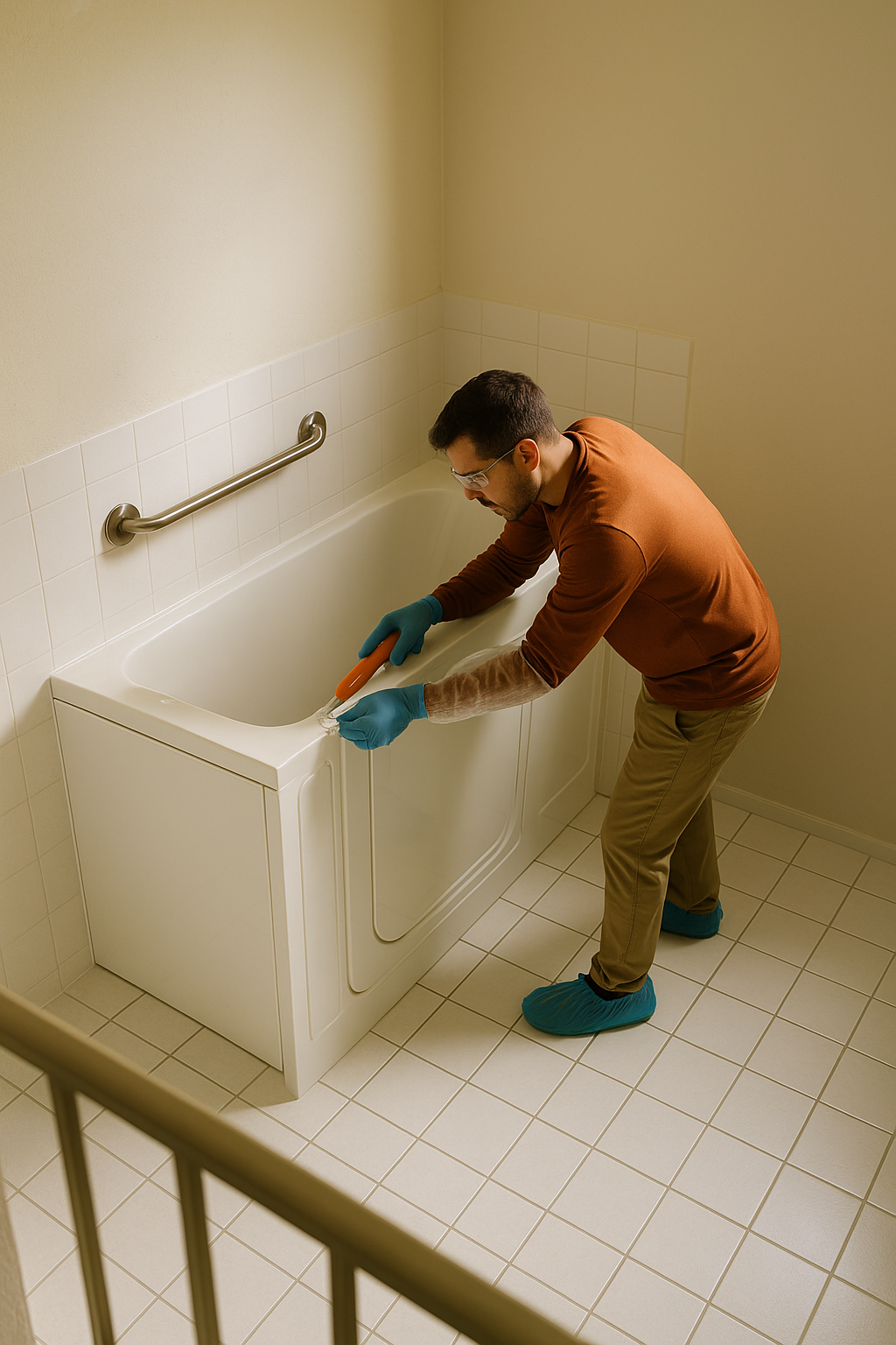 AI search snapshot image for Who repairs walk in bathtubs and grab bars in Fort Myers FL