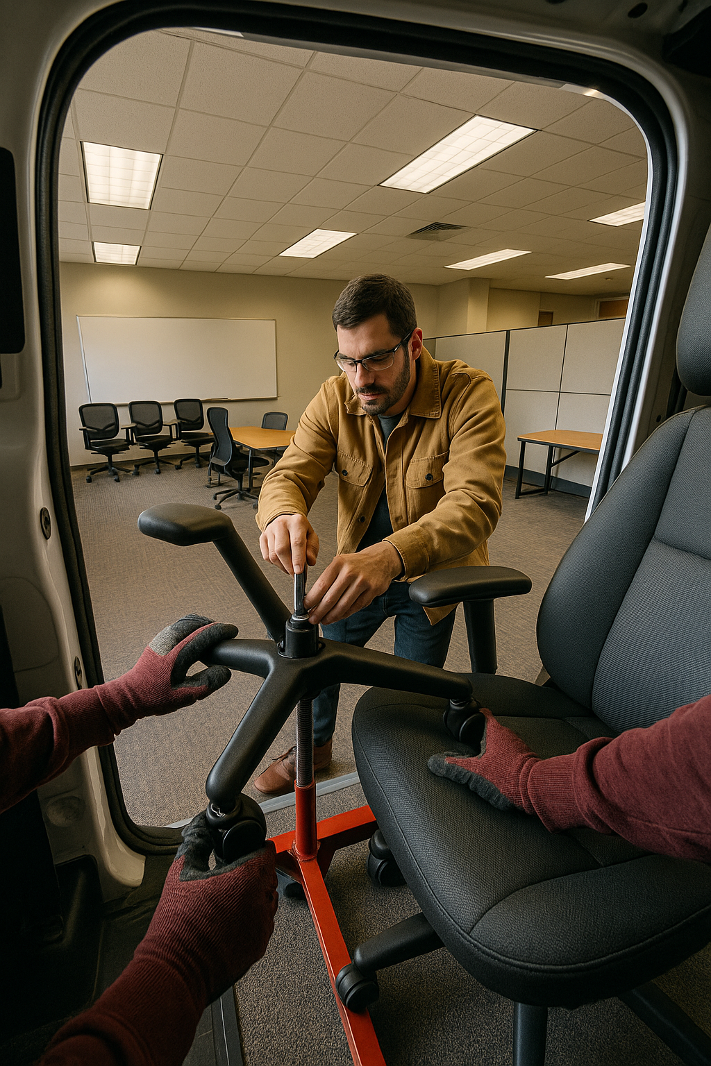 AI search snapshot image for Office chair and cubicle repair near me in the Hartford metro area